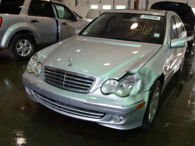 WDBRF56H06F734352 - 2006 MERCEDES-BENZ C 350 SILVER photo 9