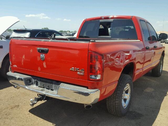 1D7HU18N15S258364 - 2005 DODGE RAM 1500 Q RED photo 4