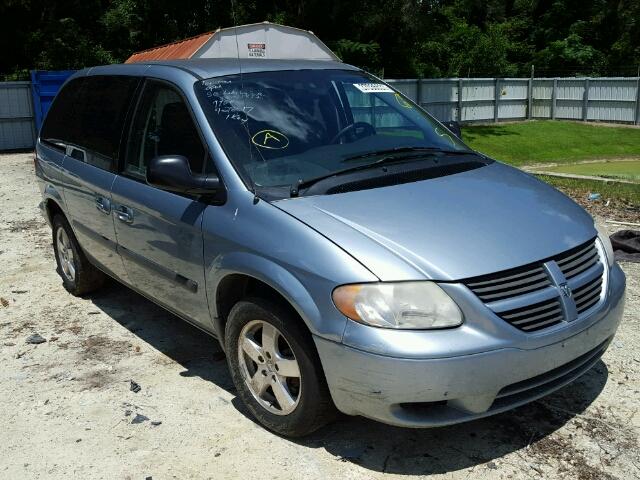 1D4GP45R16B519194 - 2006 DODGE CARAVAN SX BLUE photo 1