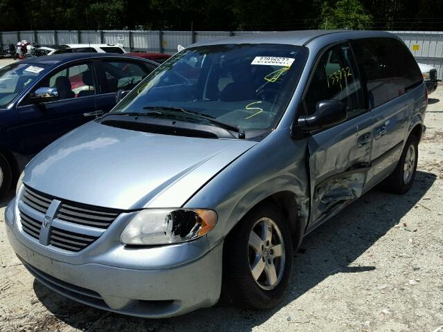 1D4GP45R16B519194 - 2006 DODGE CARAVAN SX BLUE photo 2