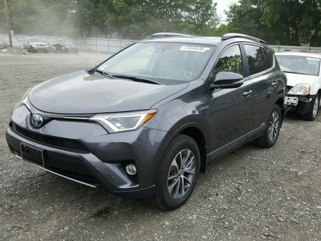 JTMRJREV3HD145390 - 2017 TOYOTA RAV4 HV LE CHARCOAL photo 2