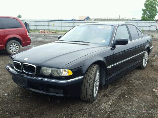 WBAGG83451DN82174 - 2001 BMW 740 I AUTO BLACK photo 2