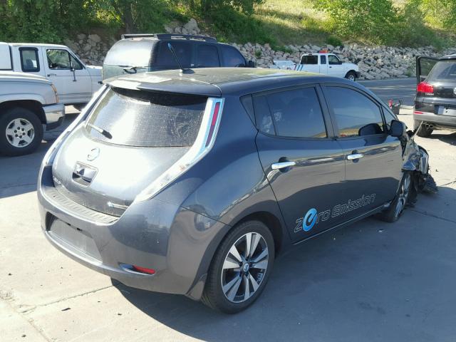 1N4AZ0CP8DC406153 - 2013 NISSAN LEAF S CHARCOAL photo 4