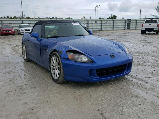 JHMAP21406S000766 - 2006 HONDA S2000 BLUE photo 1