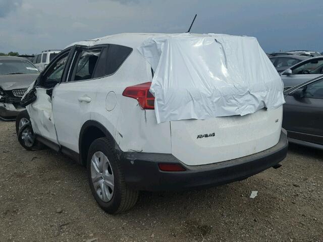 JTMZFREVXFJ049238 - 2015 TOYOTA RAV4 LE WHITE photo 3