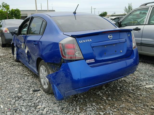 3N1AB6APXAL626255 - 2010 NISSAN SENTRA 2.0 BLUE photo 3