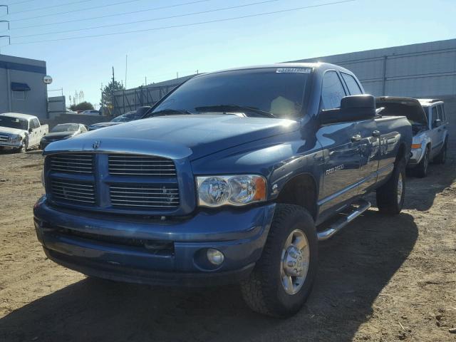 3D7KU28C03G847274 - 2003 DODGE RAM 2500 S BLUE photo 2