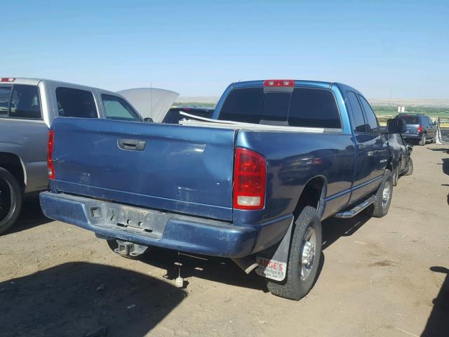 3D7KU28C03G847274 - 2003 DODGE RAM 2500 S BLUE photo 4