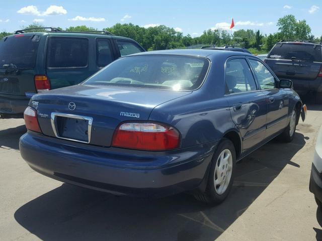 1YVGF22C425293563 - 2002 MAZDA 626 LX BLUE photo 4