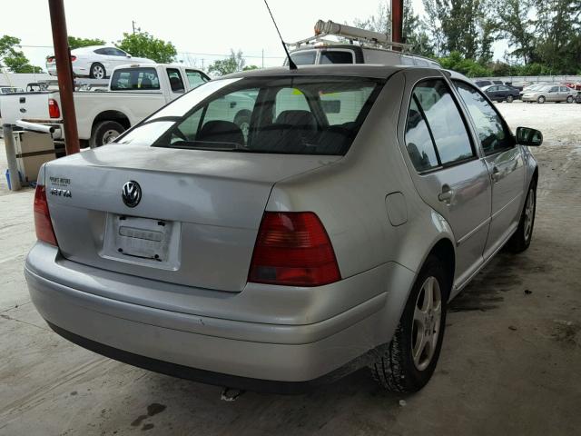 3VWSK69MX1M164461 - 2001 VOLKSWAGEN JETTA GLS SILVER photo 4