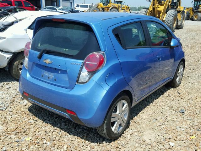 KL8CD6S96DC623586 - 2013 CHEVROLET SPARK 1LT BLUE photo 4