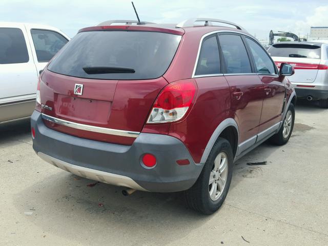 3GSCL33P98S535688 - 2008 SATURN VUE XE MAROON photo 4