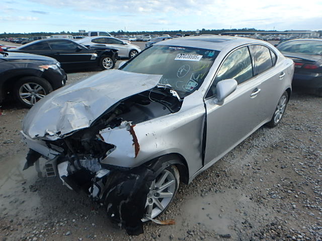 JTHCK262495035229 - 2009 LEXUS IS250 AWD SILVER photo 2