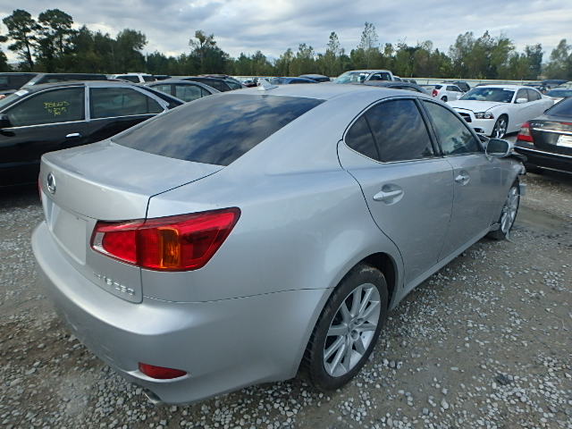 JTHCK262495035229 - 2009 LEXUS IS250 AWD SILVER photo 4