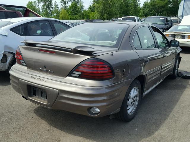 1G2NF52E71M652221 - 2001 PONTIAC GRAND AM S GOLD photo 4