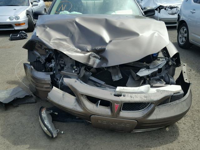 1G2NF52E71M652221 - 2001 PONTIAC GRAND AM S GOLD photo 9