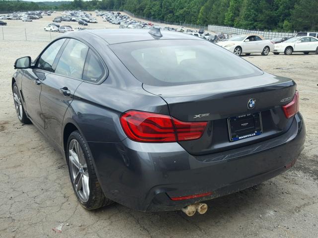 WBA4J3C55JBG96741 - 2018 BMW 430XI GRAN GRAY photo 3