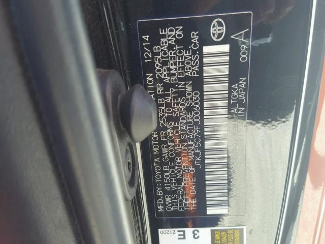 JTKJF5C79FJ006030 - 2015 TOYOTA SCION TC 橙色 照片 10