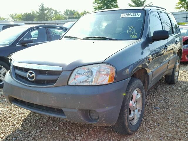 4F2YZ02B63KM18806 - 2003 MAZDA TRIBUTE DX GRAY photo 2