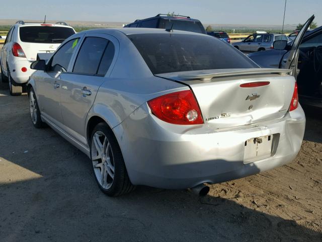 1G1AP58X197250813 - 2009 CHEVROLET COBALT SS SILVER photo 3