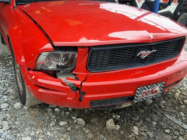 1ZVFT80N375233313 - 2007 FORD MUSTANG RED photo 9