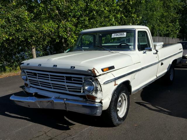 F10YRN70694 - 1972 FORD F-100 WHITE photo 2