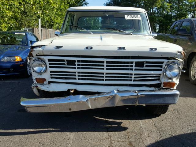 F10YRN70694 - 1972 FORD F-100 WHITE photo 9