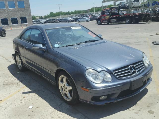 WDBTJ75J94F084406 - 2004 MERCEDES-BENZ CLK 500 BLUE photo 1