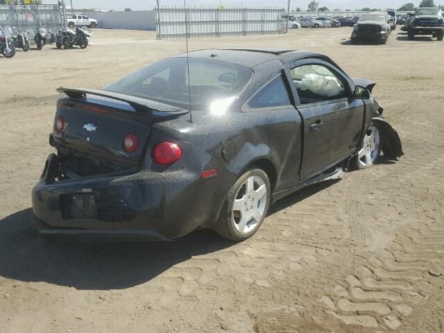 1G1AM15B377315247 - 2007 CHEVROLET COBALT SS BLACK photo 4