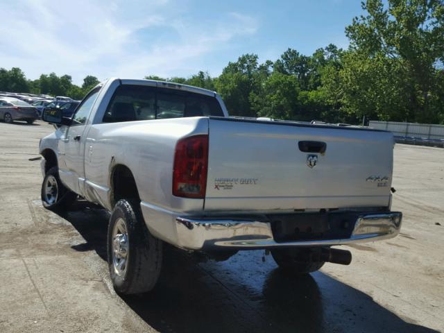 3D7KS26C96G198250 - 2006 DODGE RAM 2500 S SILVER photo 3