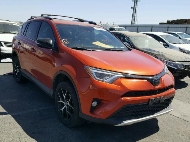 2T3NFREV9GW309470 - 2016 TOYOTA RAV4 SE ORANGE photo 1