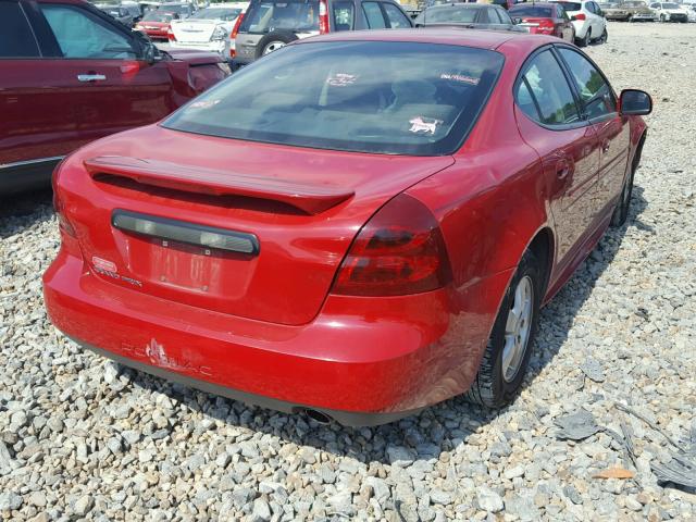 2G2WP552781106446 - 2008 PONTIAC GRAND PRIX Qırmızı foto 4