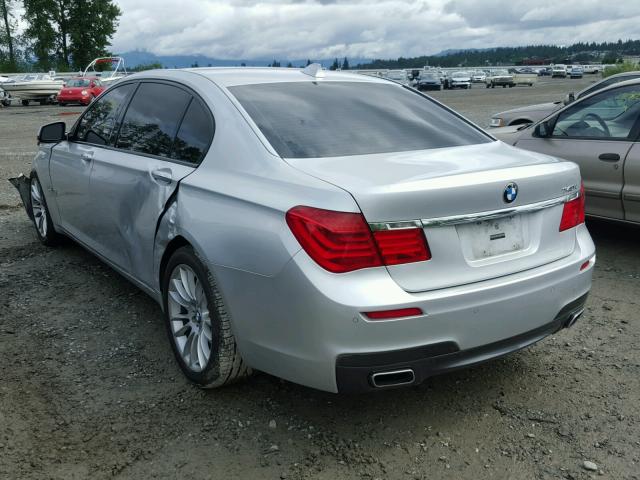 WBAKB4C51BC574106 - 2011 BMW 740 LI SILVER photo 3