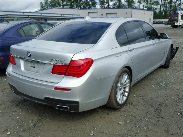 WBAKB4C51BC574106 - 2011 BMW 740 LI SILVER photo 4