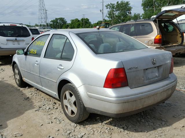 3VWSB69MX2M109560 - 2002 VOLKSWAGEN JETTA GLS SILVER photo 3