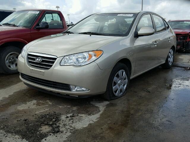 KMHDU46D37U147564 - 2007 HYUNDAI ELANTRA GL GOLD photo 2