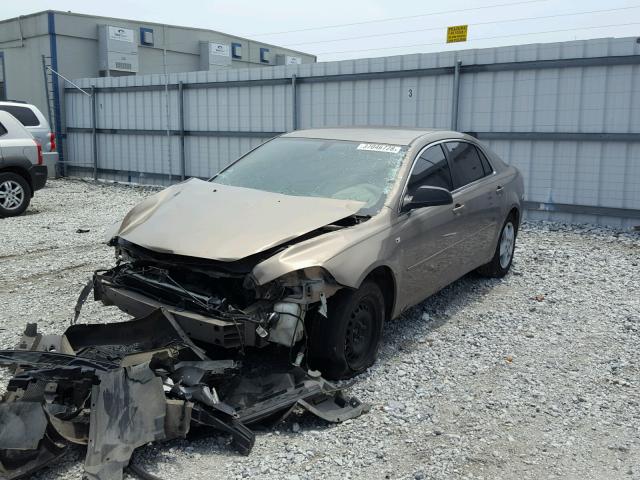 1G1ZG57B48F193231 - 2008 CHEVROLET MALIBU LS TAN photo 2