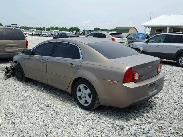 1G1ZG57B48F193231 - 2008 CHEVROLET MALIBU LS TAN photo 3