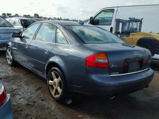 WAULT64B34N054563 - 2004 AUDI A6 3.0 QUA GRAY photo 3