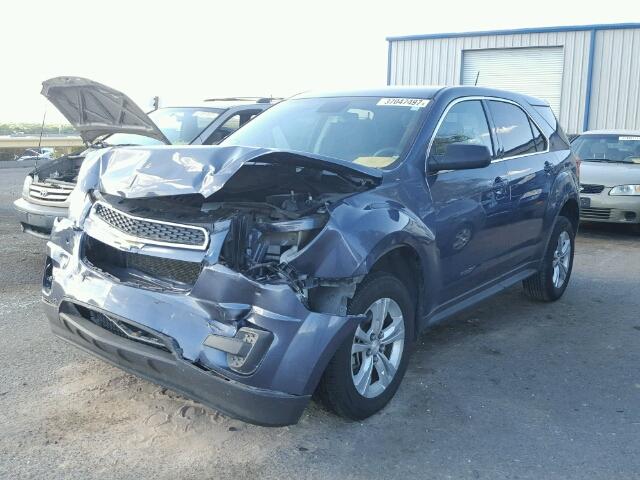 2GNALAEK9E6333881 - 2014 CHEVROLET EQUINOX LS BLUE photo 2