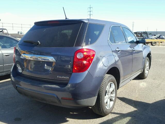 2GNALAEK9E6333881 - 2014 CHEVROLET EQUINOX LS BLUE photo 4