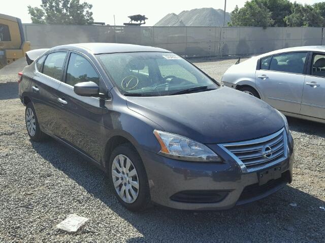 3N1AB7APXFY237857 - 2015 NISSAN SENTRA GRAY photo 1