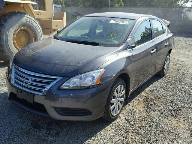 3N1AB7APXFY237857 - 2015 NISSAN SENTRA GRAY photo 2