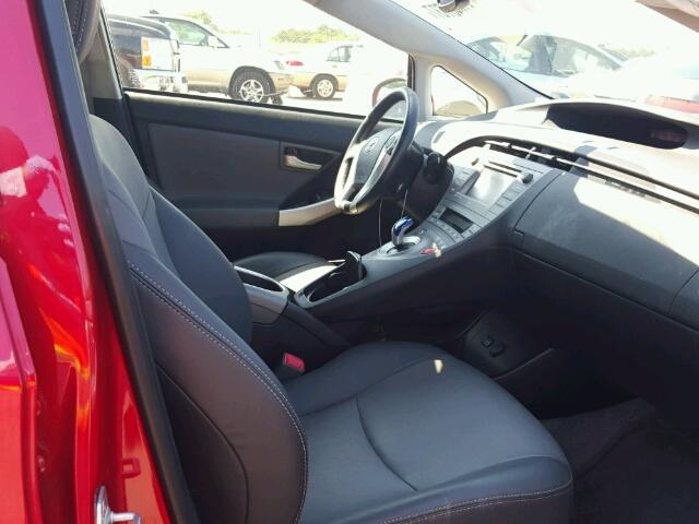 JTDKN3DU8D1714466 - 2013 TOYOTA PRIUS 红色 照片 5