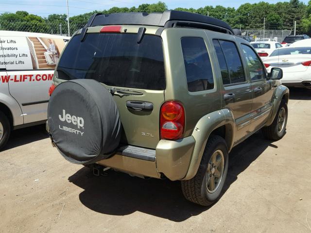 1J4GL38K43W522610 - 2003 JEEP LIBERTY RE GREEN photo 4