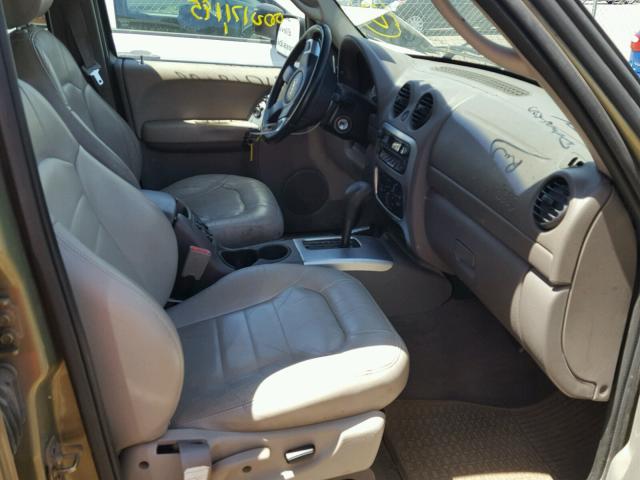 1J4GL38K43W522610 - 2003 JEEP LIBERTY RE GREEN photo 5