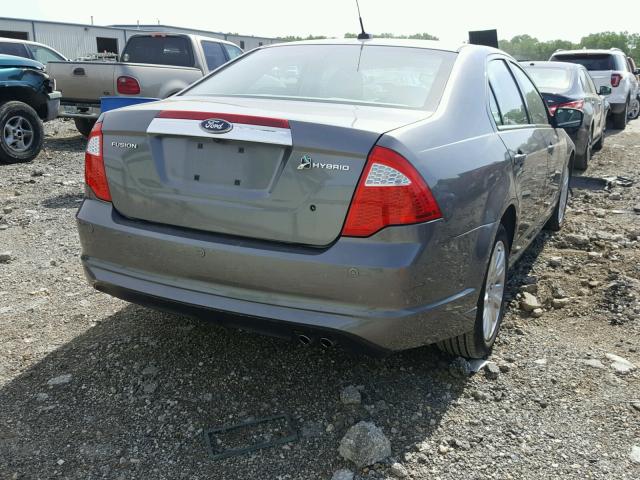 3FADP0L32AR151433 - 2010 FORD FUSION HYB CHARCOAL photo 4