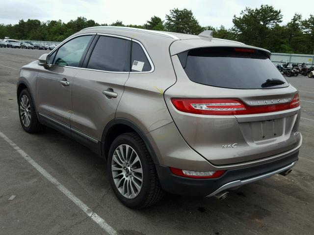 5LMCJ3D96JUL28563 - 2018 LINCOLN MKC RESERV TAN photo 3