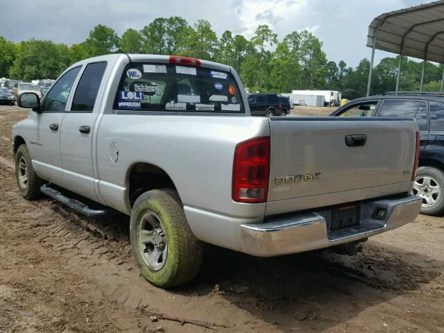 1D7HA18NX4J285110 - 2004 DODGE RAM 1500 S SILVER photo 3