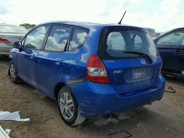 JHMGD38498S046114 - 2008 HONDA FIT BLUE photo 3